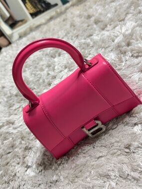 Balenciaga Mini Top Handle Bag in Hot Pink